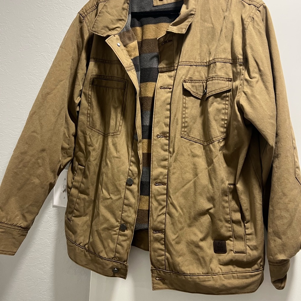 Men's Tan Canvas Jacket